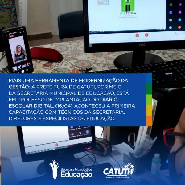 PREFEITURA DE CATUTI, POR MEIO DA SECRETARIA MUNICIPAL DE EDUCAÇÃO, ESTÁ EM...